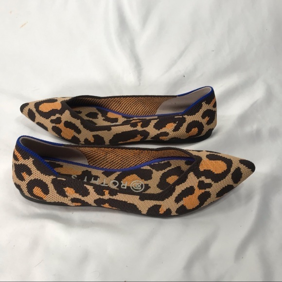 Rothy's The Point Flats in Leopard Retired Style - Picture 7 of 13